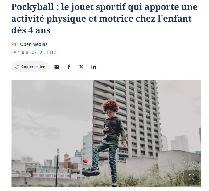 Le Figaro - Footzyball : le jouet sportif dès 4 ans - Footzyball